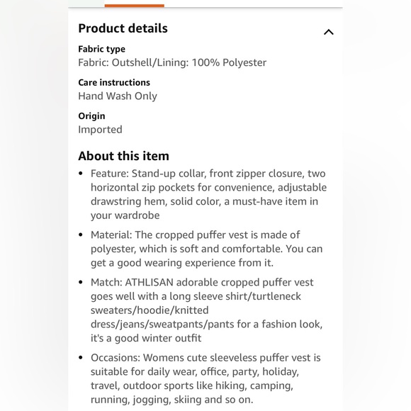 *last chance* Amazon | Women’s cropped, puffer, hot pink vest - Picture 5 of 16